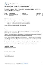 Sak 08/13 Virksomhetsstyring og intern kontroll - rapport etter ...