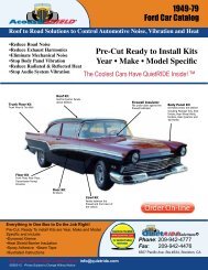 1949-79 Ford Car Catalog Pre-Cut Ready to Install Kits Year • Make ...