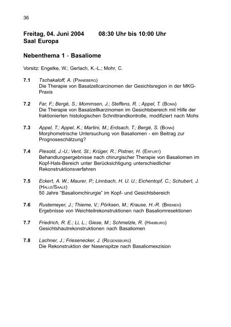 Programm - Deutsche Gesellschaft für Mund-, Kiefer