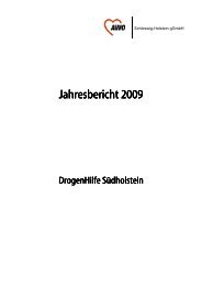 Jahresbericht 2011 Drogenhilfe Sudholstein Awo Sudholstein