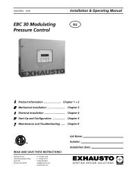 EBC 30 Modulating Pressure Control - Enervex