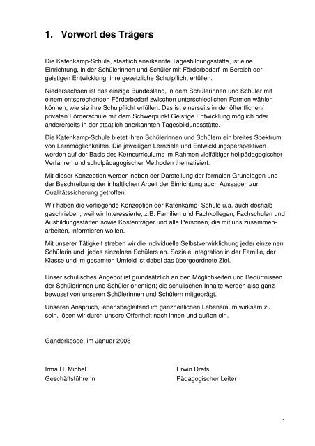 Konzeption Katenkamp-Schule - LEBENSHILFE - Delmenhorst