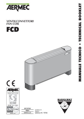 AERMEC ventilconvettori FCD - Certificazione energetica edifici