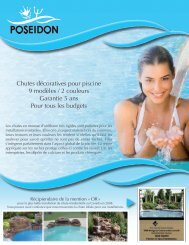 9 modèles en 2 couleurs sont disponibles - Piscines et Spas ...