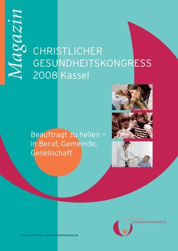 M agazin - Christlicher Gesundheitskongress