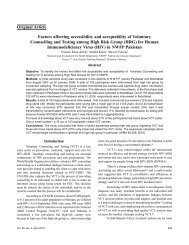 Original Article Factors affecting accessibility and acceptability of ...