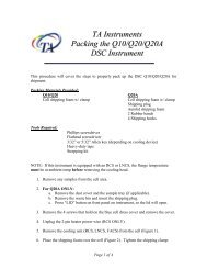 Q10 / Q20 / Q20A Packing Instructions - TA Instruments