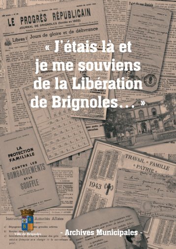 Libe?ration 1944 - Ville de Brignoles