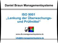 ISO 9001 Qualitätsmanagement Lenkung von Überwachungs und ...