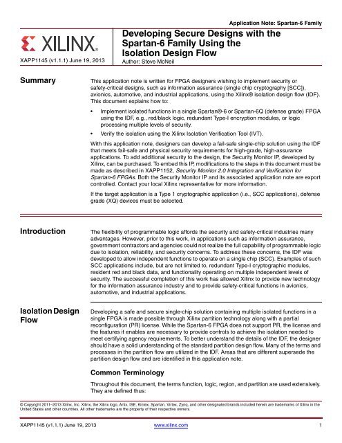 Reference Design and Application Note for XAPP1145 - Xilinx