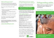 1. Safeguarding Adults leaflet.pdf - Dorsetforyou.com