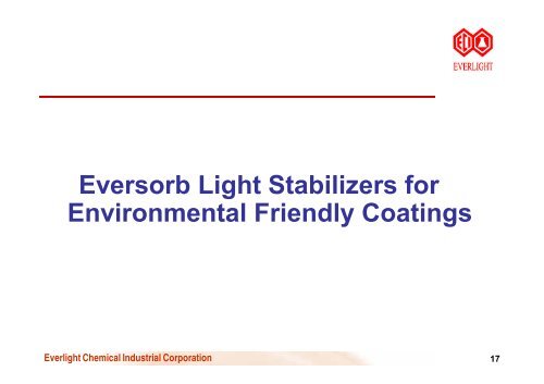 The Use of Light Stabilizers in Coatings with Acid Catalyzed - Quartz ...