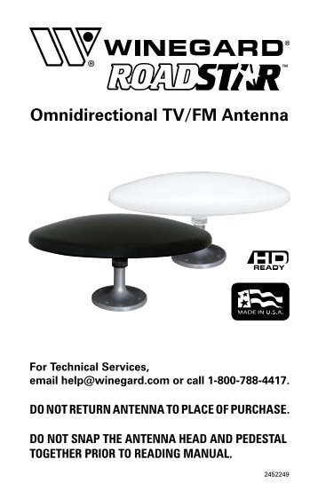 Omnidirectional TV/FM Antenna - Winegard