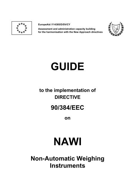 GUIDE NAWI - Cyprus Organization for the Promotion of Quality