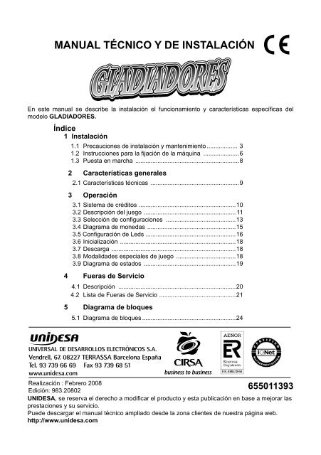 Manual TÃ©cnico y de Inst. (CAN) - Unidesa