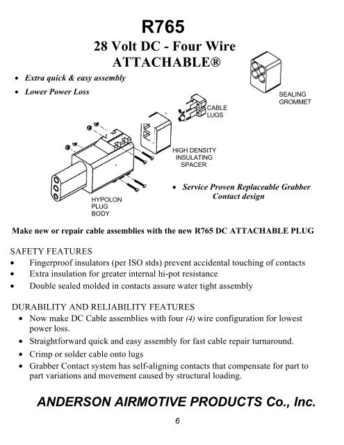 ATTACHABLE™ 3-POLE - Anderson Airmotive Products