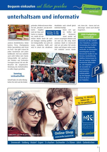 Simmerath Magazin Herbstmarkt 2013