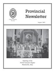 Provincial Newsletter - Congregation of the Resurrection, Priests ...