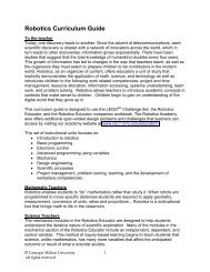 Robotics Curriculum Guide - ISL