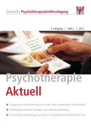 Psychotherapie Aktuell 02/2012 - DPtV