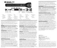 Thank you for purchasing a Mag-LiteÂ® flashlight. If you have register ...