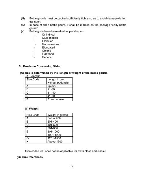 Fruits and Vegetables Grading and Marking Rules, 2012 - Agmarknet