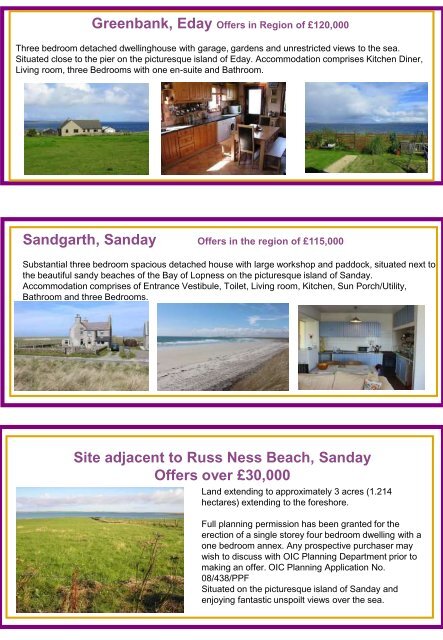 Greenbank Eday Offers In