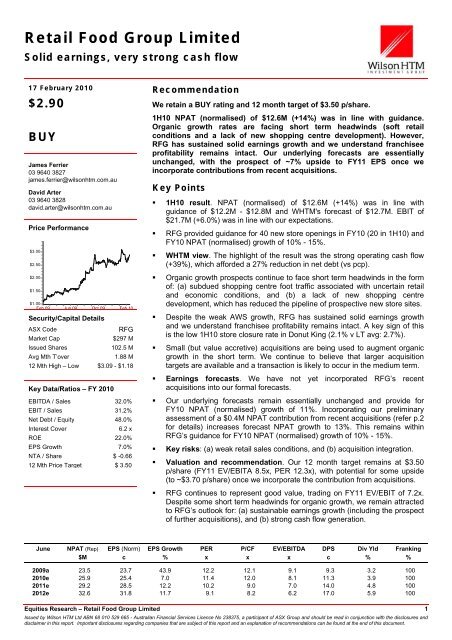 Retail Food Group Limited