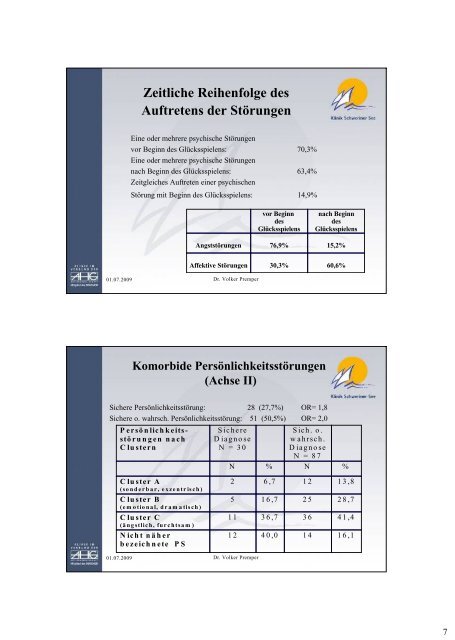 Komorbidität bei Pathologischem Glücksspiel - Landesstelle ...