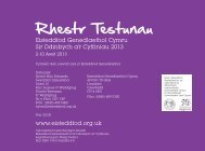 Rhestr Testunau Caerdydd 2008 - Eisteddfod Genedlaethol Cymru