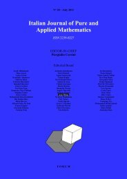 Italian Journal of Pure and Applied Mathematics ISSN