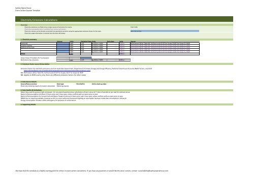 SOH Event Carbon Counter Template - Sydney Opera House