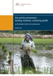 Aid and the environment – building resilience, sustaining growth