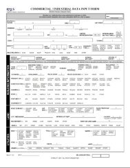 RI'iLS COMMERCIAL / INDUSTRIAL DATA INPUT FORM