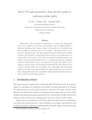 from discrete points to continuous spline paths - Mechanical ...