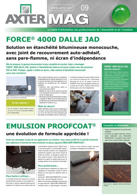 FORCEÂ® 4000 DALLE JAD - Axter