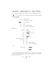 Solutions to Assignment 1 - Université d'Ottawa