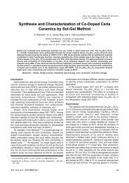 Synthesis and Characterization of Co-Doped Ceria Ceramics by Sol ...