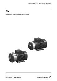 GRUNDFOS INSTRUCTIONS - Online Pump Supplies