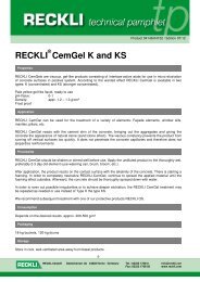 04146 CemGel K and KS - RECKLI GmbH: Home