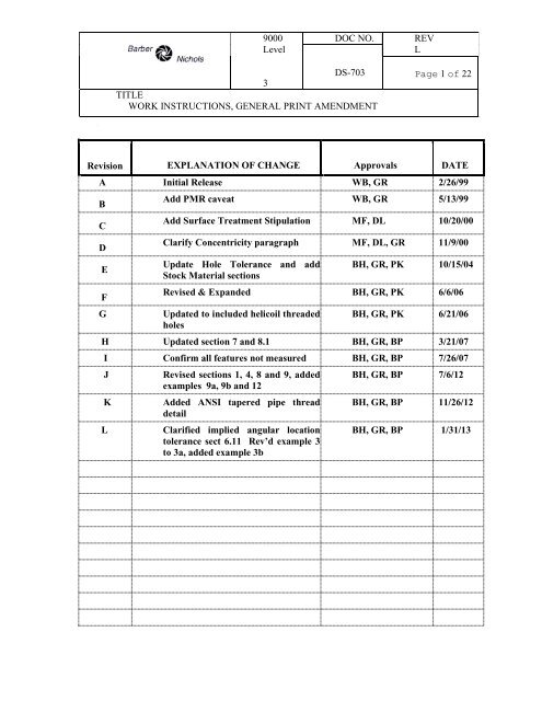 General Print Amendment - Barber-Nichols Inc.