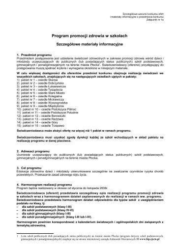 Program promocji zdrowia w szkoÃ…Â‚ach