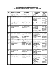 Early Childhood Care and Education (ECCE) Centres