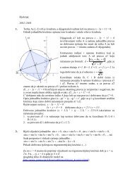 RjeÅ¡enja: 2002./2003. 1. ToÄka A(-2,-2) vrh je kvadrata, a dijagonala ...