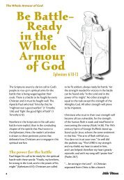 Be Battle- Ready in the Whole Armour of God