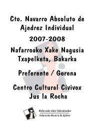 Cto. Navarro Absoluto de Ajedrez Individual 2007 ... - Ajedrez Vasco