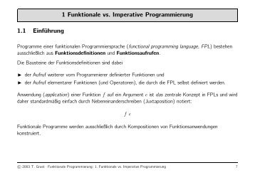 1 Funktionale vs. Imperative Programmierung 1.1 Einführung