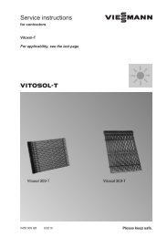 Vitosol 200-T Service instructions495 KB - Viessmann