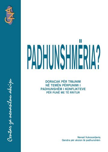 Doracak pÃ«r trajnim nÃ« temÃ«n pÃ«rpunimi i padhunshÃ«m i konflikteve ...