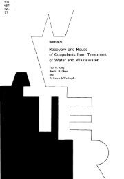 Recovery and Reuse of Coagulants from Treatment of Water and ...